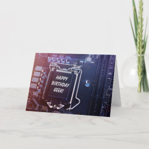 Carte Joyeux Geek d'anniversaire