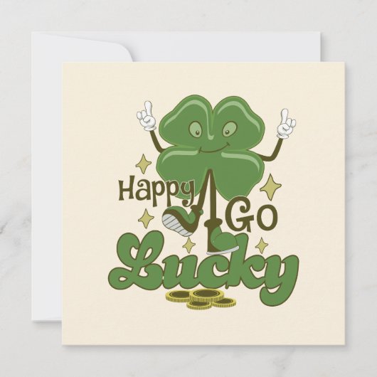 Carte Joyeux Go Lucky St. Patrick's Day (Devant)