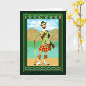 Carte Joyeux Golf d'anniversaire (Fleur jaune)