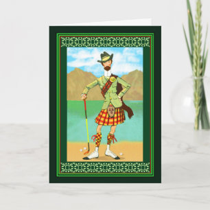 Carte Joyeux Golf d'anniversaire