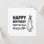 Carte Joyeux golfeur d'anniversaire (Devant/Arrière en situation)
