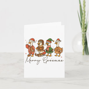 Carte Joyeux Goosmas Goose Humour de Noël