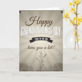 Carte Joyeux Grandparents (Fleur jaune)