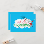 Carte Joyeux Grinchmas Monsieur Grinch (Devant/Arrière en situation)