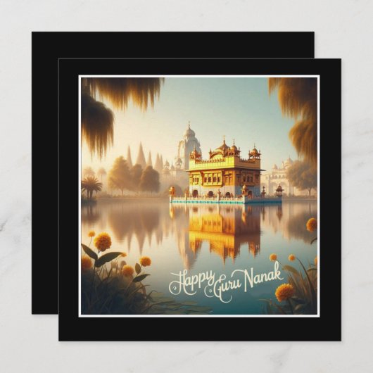 Carte Joyeux Guru Nanak (Devant / Derrière)