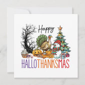 Carte Joyeux Hallothanksmas Clipart (Devant)