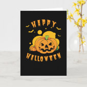 Carte Joyeux Halloween (Fleur jaune)