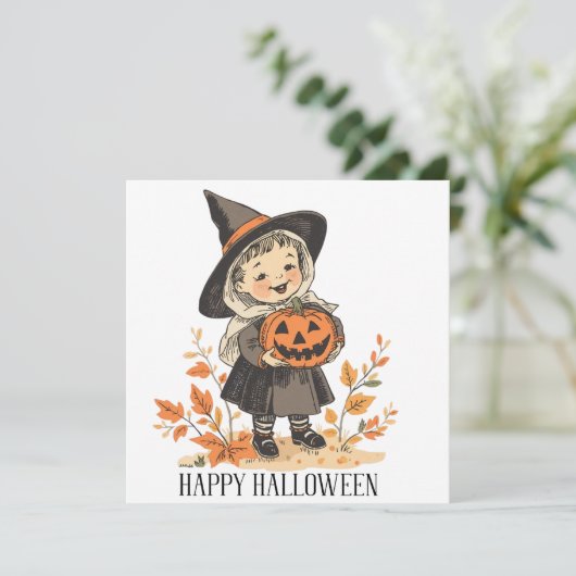 Carte Joyeux Halloween (Debout devant)