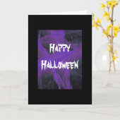 Carte Joyeux Halloween (Fleur jaune)