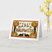 Carte Joyeux Halloween (Fleur jaune)