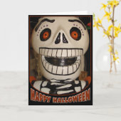 Carte Joyeux Halloween (Fleur jaune)