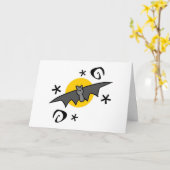 Carte Joyeux Halloween (Fleur jaune)