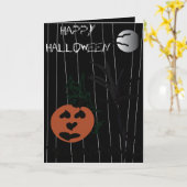 Carte Joyeux Halloween (Fleur jaune)