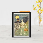 Carte Joyeux Halloween (Fleur jaune)