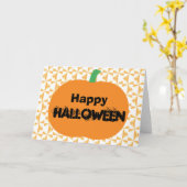 Carte Joyeux Halloween (Fleur jaune)
