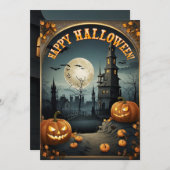 Carte Joyeux Halloween (Devant / Derrière)