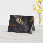 Carte Joyeux Halloween (Fleur jaune)