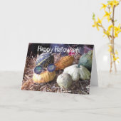 Carte Joyeux Halloween ! (Fleur jaune)