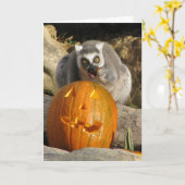 Carte Joyeux Halloween (Fleur jaune)