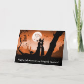 Carte Joyeux Halloween Amour Romance Couple (Devant)