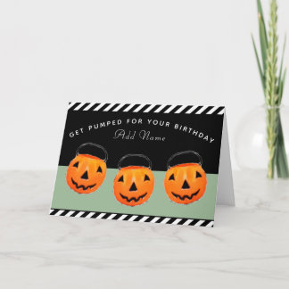 Carte Joyeux Halloween Anniversaire d'octobre personnali