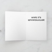 Carte Joyeux Halloween au football (Intérieur)