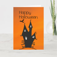Joyeux Halloween avec une maison de sorcières hant