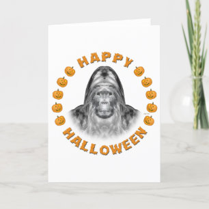 Carte Joyeux Halloween Bigfoot