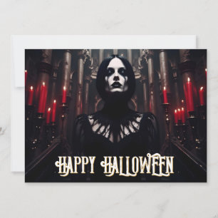 Carte Joyeux Halloween – Célébration gothique sombre