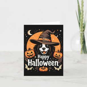 Carte Joyeux Halloween Chien Manches Longues