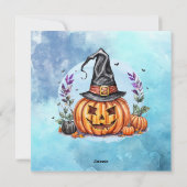 Carte Joyeux Halloween Citrouille (Dos)