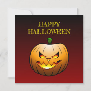 Carte Joyeux Halloween Citrouille