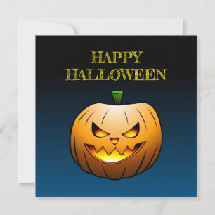 Carte Joyeux Halloween Citrouille