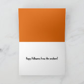 Carte Joyeux Halloween Citrouille de plage (Intérieur)
