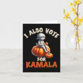 Carte Joyeux Halloween comme maman avec Citrouille sculp (Fleur jaune)