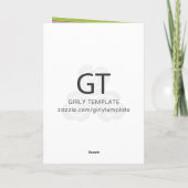 Carte Joyeux Halloween Cute Cat Jack o' Lantern (Dos)