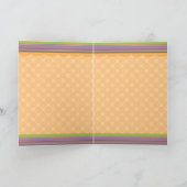 Carte Joyeux Halloween Cute Cat Jack o' Lantern (Intérieur)