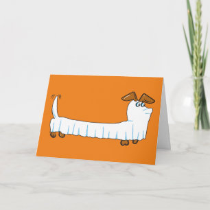 Carte Joyeux Halloween Dachshund
