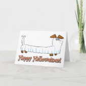 Carte Joyeux Halloween Dachshund (Devant)