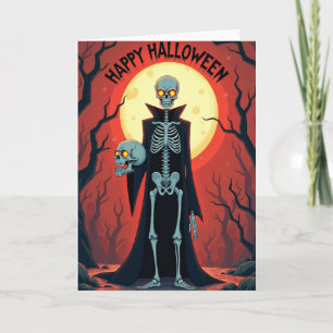 Carte Joyeux Halloween de la part du Seigneur des Os Car