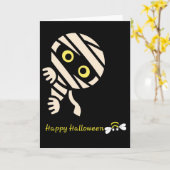 Carte « Joyeux Halloween » de Mummy Bee (intérieur (Fleur jaune)