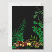 Carte Joyeux Halloween Éffrayant foncé nuit brillant Cit (Dos)