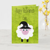 Carte Joyeux Halloween Ewe (Fleur jaune)