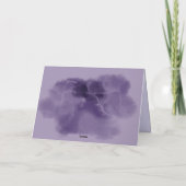 Carte Joyeux Halloween. Fun Ghost, Fille Citrouille, Cor (Dos)