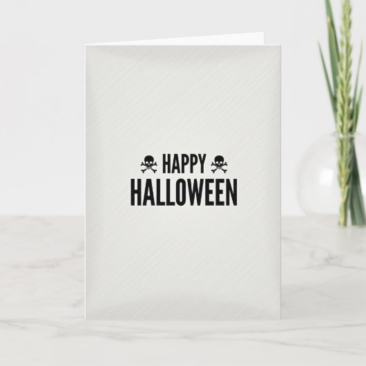 Carte Joyeux Halloween Gras (Devant)