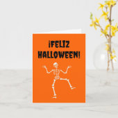 Carte Joyeux Halloween (Halloween espagnol) (Fleur jaune)