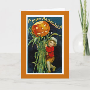 Carte Joyeux Halloween Jack o' Lantern