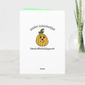 Carte Joyeux Halloween Kid Cowboy, Princesse, Ballerina (Dos)