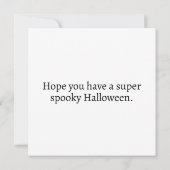 Carte Joyeux Halloween | Maison hantée (Dos)