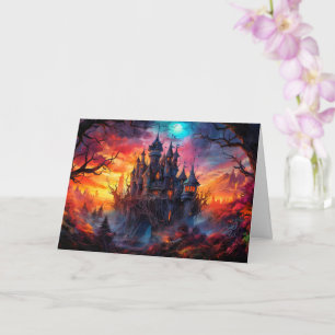 Carte Joyeux Halloween Maison hantée